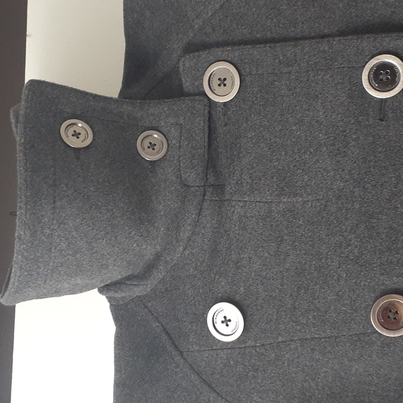 Women's Burberry Coat, Slate Gray, Size 2 - Picture 5 of 13